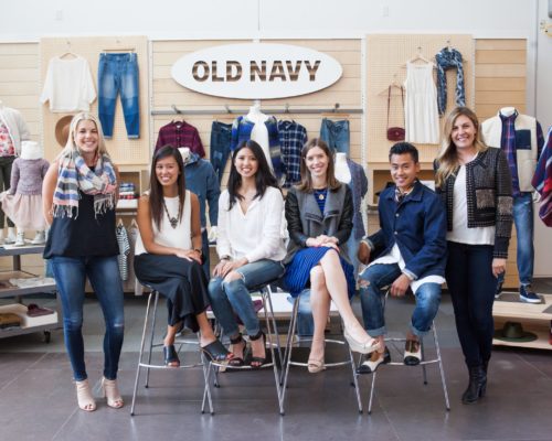 Old Navy interior with models Blakeney Town Center Charlotte, NC