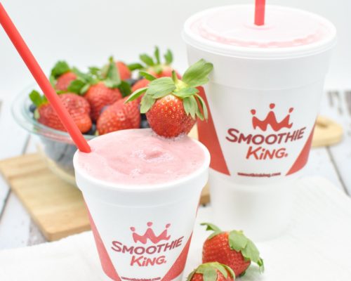 Smoothie King smoothies and strawberries Blakeney Town Center Charlotte, NC