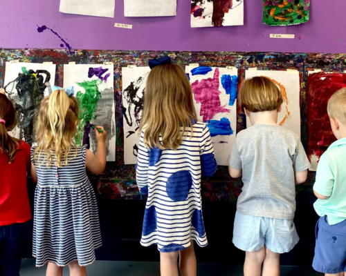 Noah's Art - children painting Blakeney Town Center Charlotte, NC