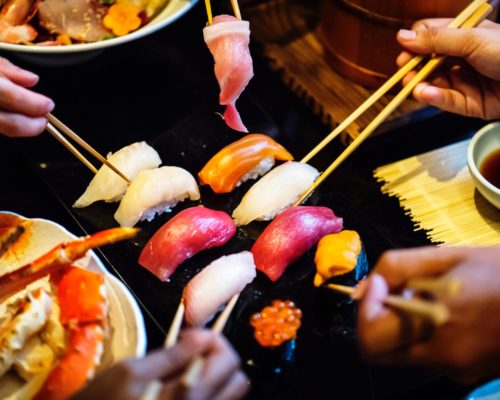 Rai Lay assorted sushi Blakeney Town Center Charlotte, NC