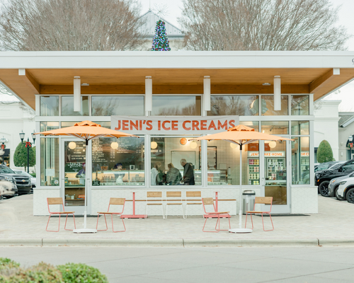 Jeni's Ice Cream exterior Blakeney Town Center Charlotte, NC