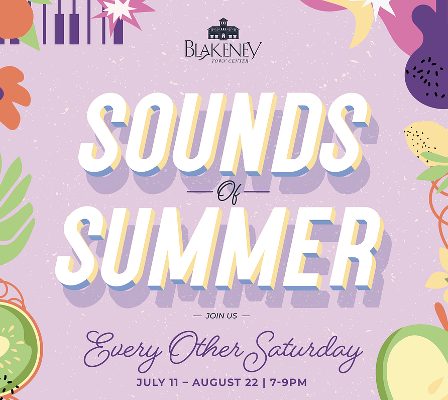 Sounds of Summer event image from Blakeney Town Center.